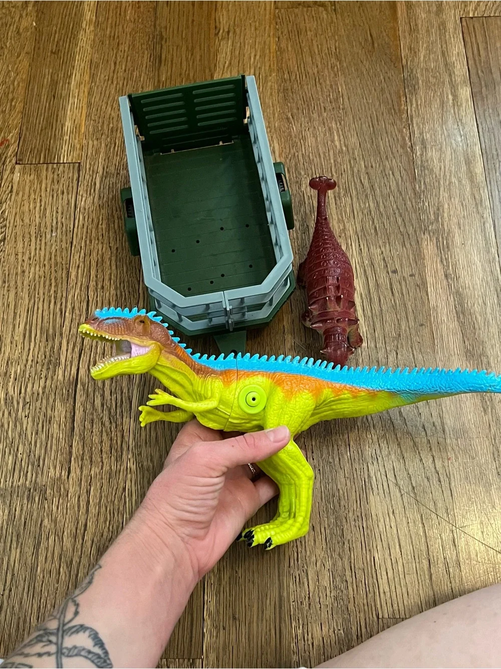 Dinosaurs T Rex Ankylosaurus Trailer Sounds Button Rawr Bundle Boys Dino Set